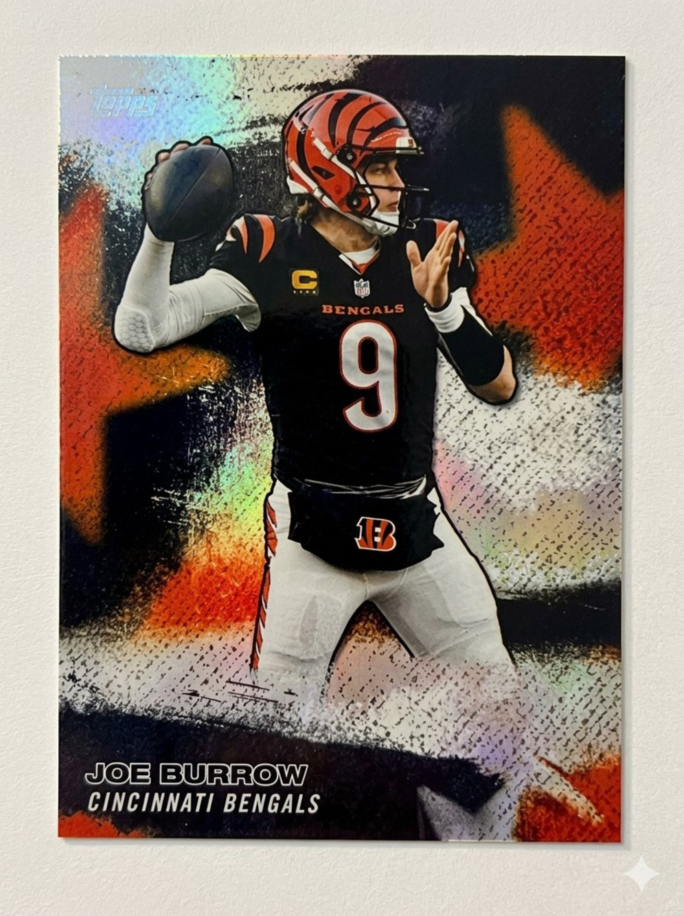 Joe Burrow 2026 Topps Flagship NFL Stars Football Card Cincinnati Bengals Match